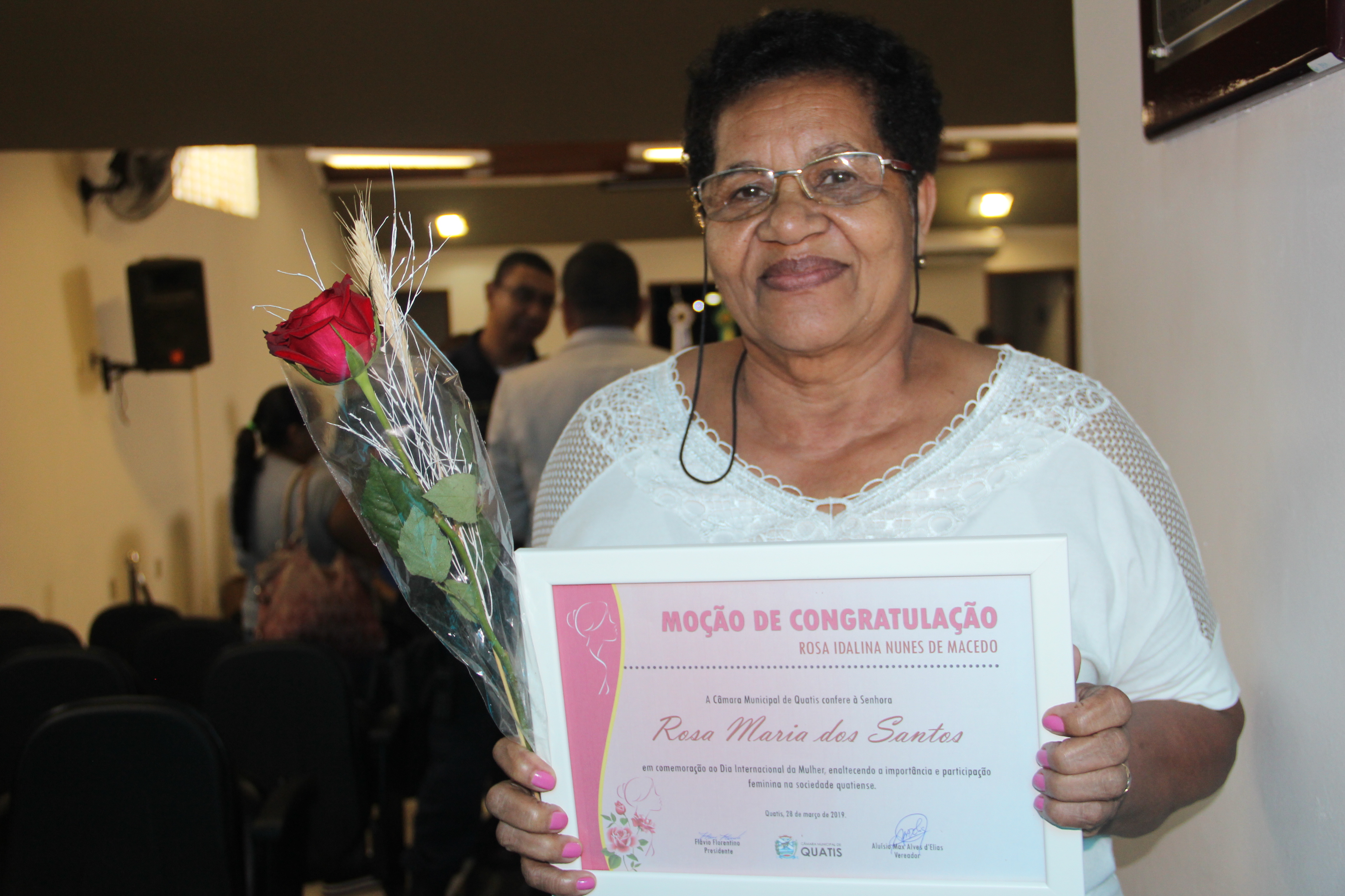 Moção de Congratulação Rosa Idalina Nunes de Macedo