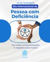 03 de dezembro – Dia Internacional da Pessoa com Deficiência