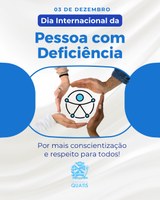 03 de dezembro – Dia Internacional da Pessoa com Deficiência