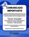 📢 COMUNICADO IMPORTANTE