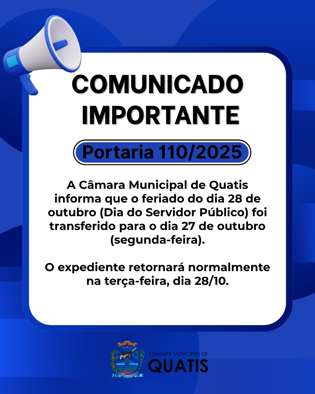 📢 Comunicado Importante