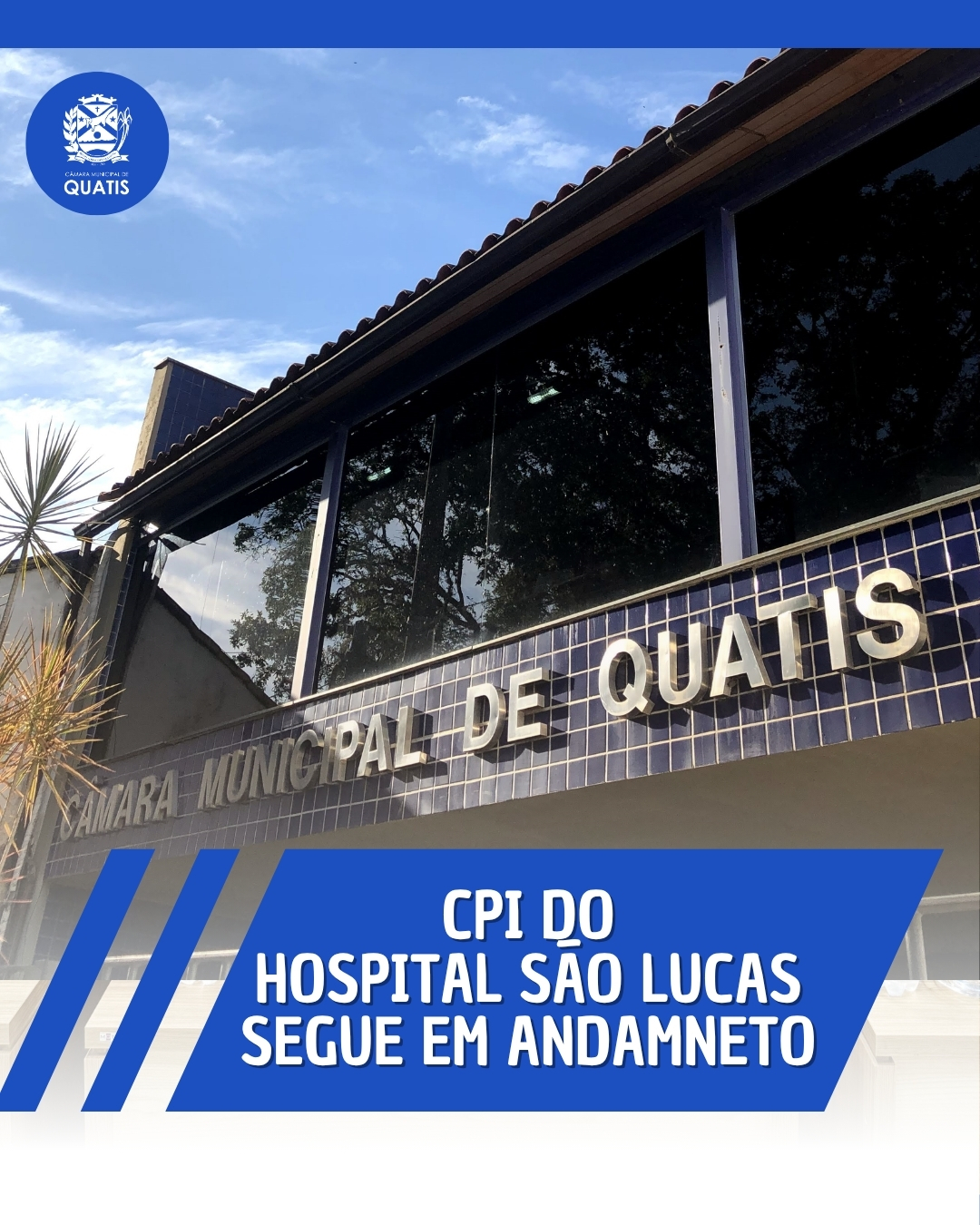 📢 Nota Oficial – CPI do Hospital São Lucas está em andamento