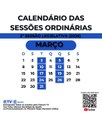 Calendário do mês de março de 2026