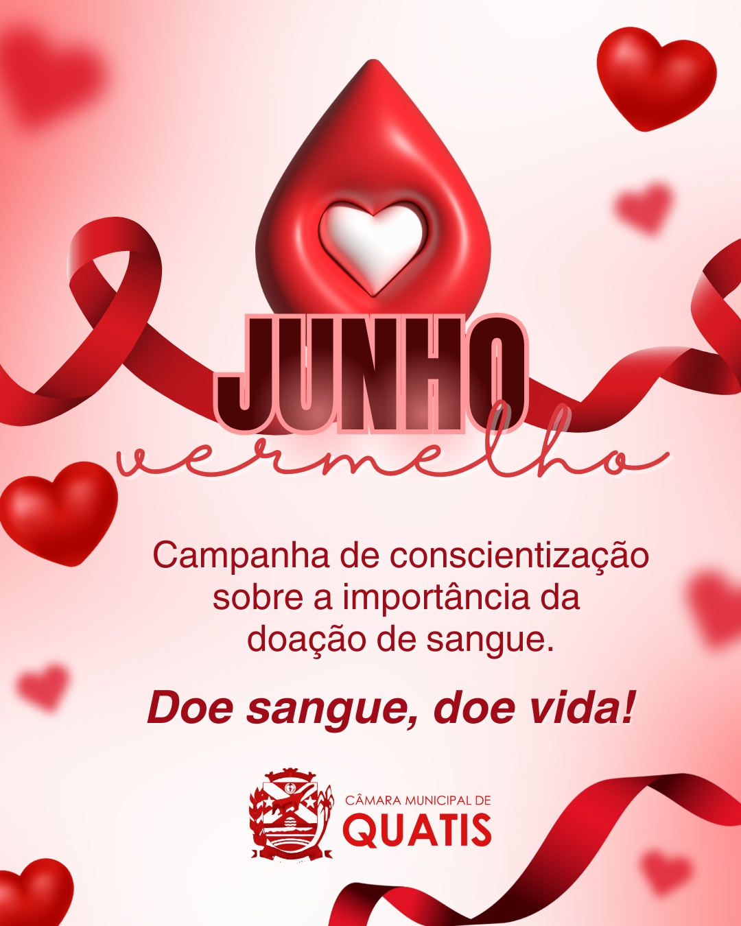 Campanha Junho Vermelho – Mês de Conscientização sobre a Doação de Sangue