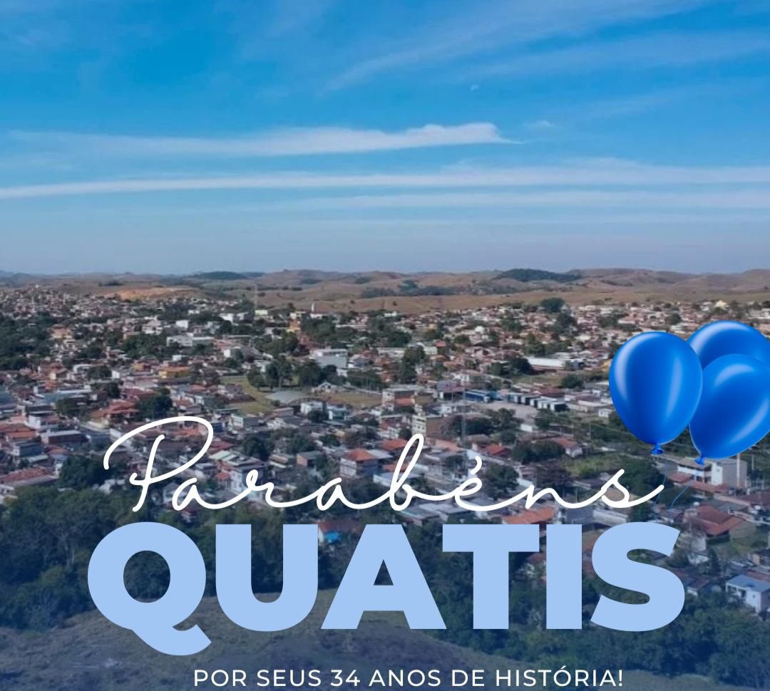 Feliz aniversário, Quatis, pelos seus 34 anos de história! 💙🎉