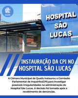 INSTAURAÇÃO DA CPI NO HOSPITAL SÃO LUCAS