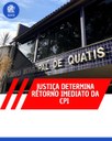 JUSTIÇA DETERMINA RETORNO IMEDIATO DA CPI 