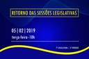 Retorno das Sessões Legislativas